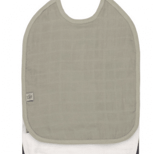 Lot 3 bavoirs Olive, bleu et blanc - LASSIG