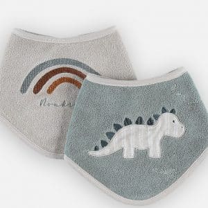 Lot 2 bavoirs Dino - NOUKIES