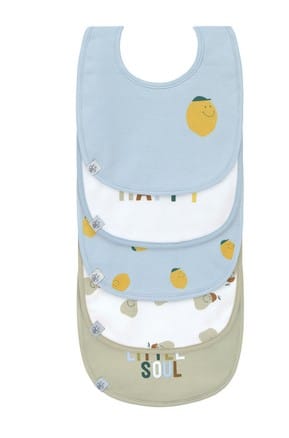 Lot 5 bavoirs Citron - LASSIG