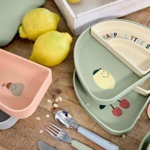 Set vaisselle silicone Citron - LASSIG