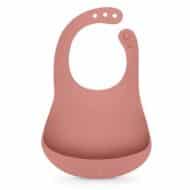 Bavoir en silicone - terracotta - BEABA 