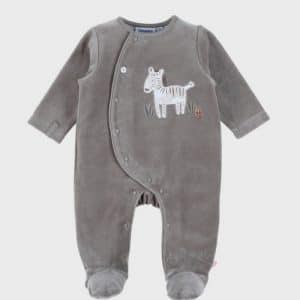 Pyjama veleours - Zébre - NOUKIES