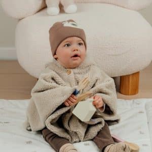 Poncho beige - 18-36mois - NOUKIES 