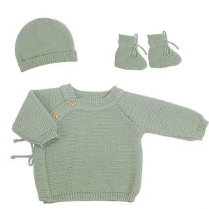 Lot naissance brassière, bonnet, chaussons - 3KG7