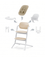 Chaise haute LEMO 4in1 blanc-bois - CYBEX